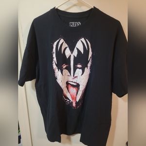 Kiss T-Shirt Gene Simmons Demon Face, Black, Size 2X
